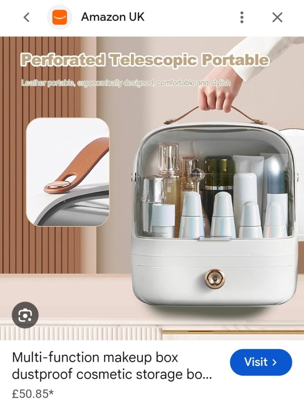 Portable Cosmetic Storage Case